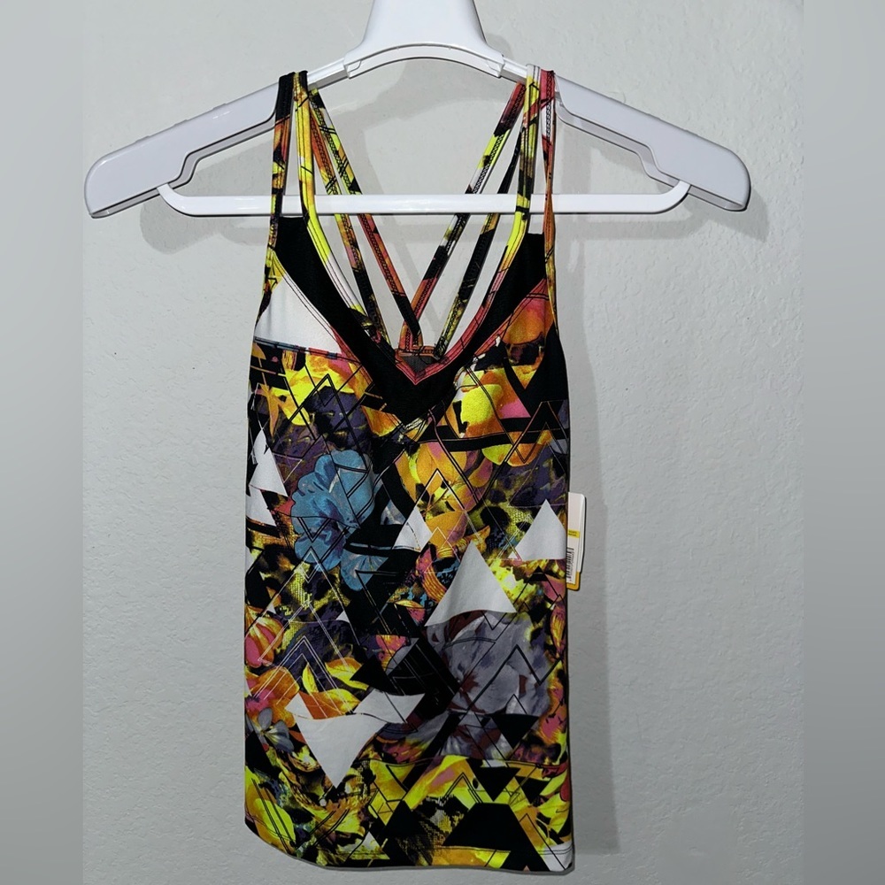 EVERLAST MISSY MESH INSET BARRE CLASS TANK BLACK MED‎ NWT
